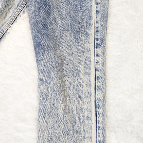 Levi's Urban Renewal Acid Wash Reworked Remade Crossover Tapered Leg Jeans - Picture 5 of 15